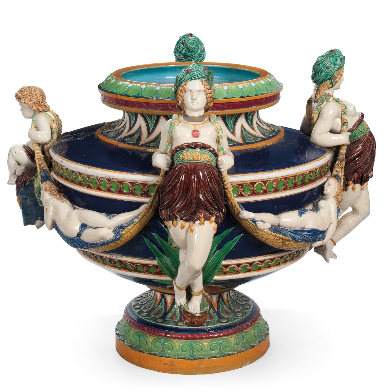 Grande giardiniera in maiolica Minton, c.1870 da Ltd Mintons