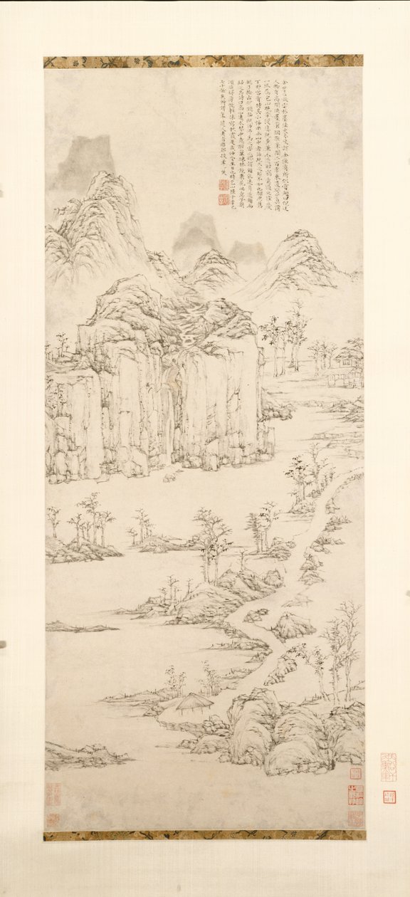 Ritiro taoista in montagna e fiume (Paesaggio dopo Ni Zan [1301–1374]) da Lu Zhi
