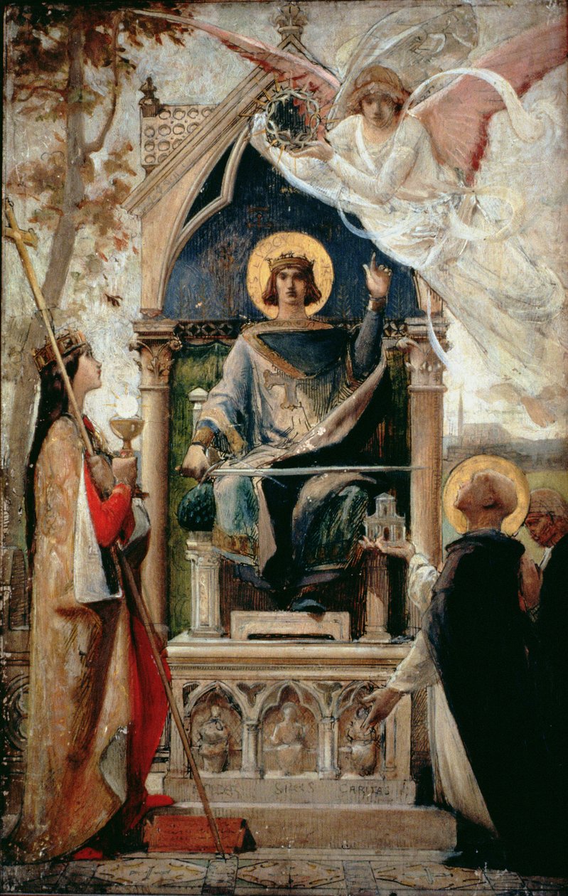 San Luigi, studio per un dipinto realizzato nel 1888, 1883 da Luc Oliver Merson