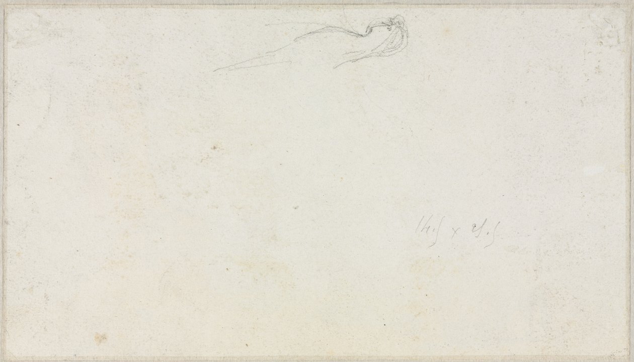 Schizzo di una Sfinge (verso), c. 1879-80 da Luc Olivier Merson