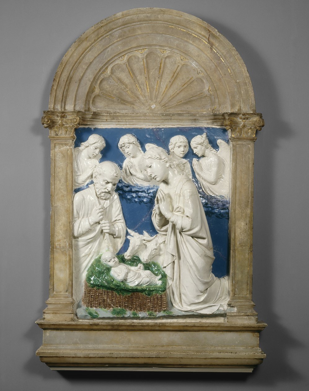 La Natività, c.1460 da Luca Della Robbia