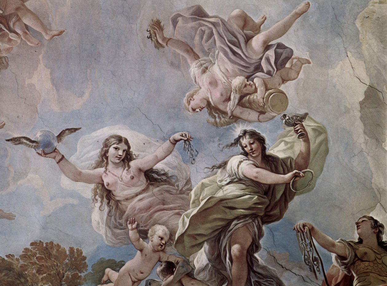 Affreschi nella Galleria del Palazzo Medici-Riccardi a Firenze da Luca Giordano