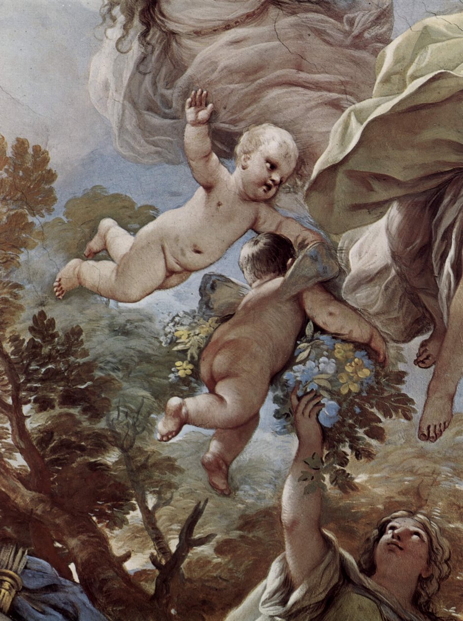 Affreschi nella galleria del Palazzo Medici-Riccardi a Firenze, scena da Luca Giordano