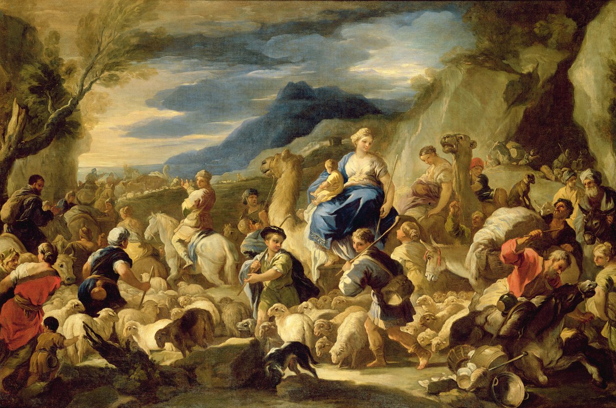 Il Viaggio di Giacobbe a Canaan da Luca Giordano