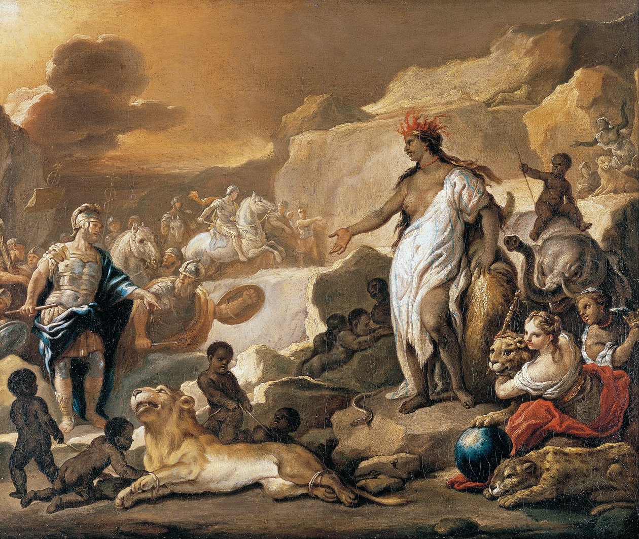 Serie delle quattro parti del mondo. Africa da Luca Giordano