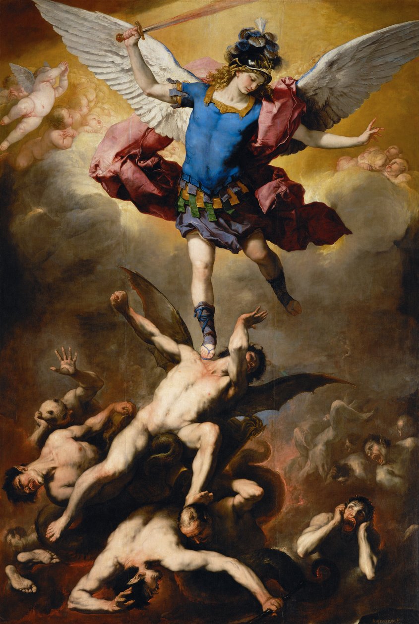 La caduta degli angeli ribelli da Luca Giordano