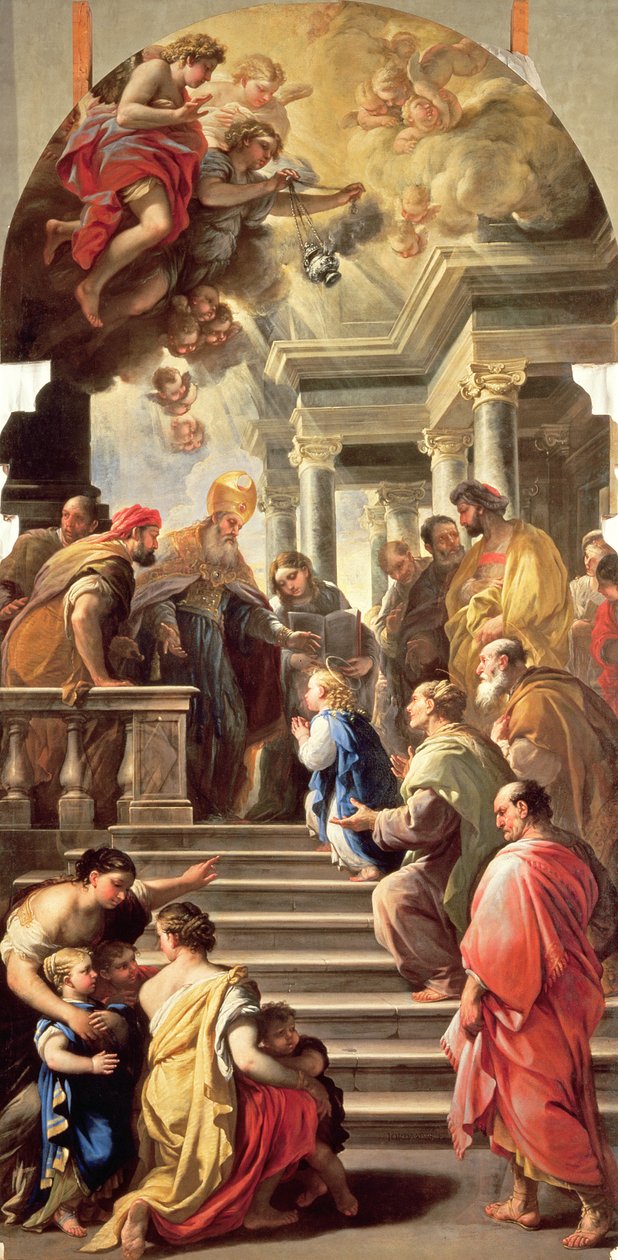 La presentazione della Vergine al Tempio da Luca Giordano
