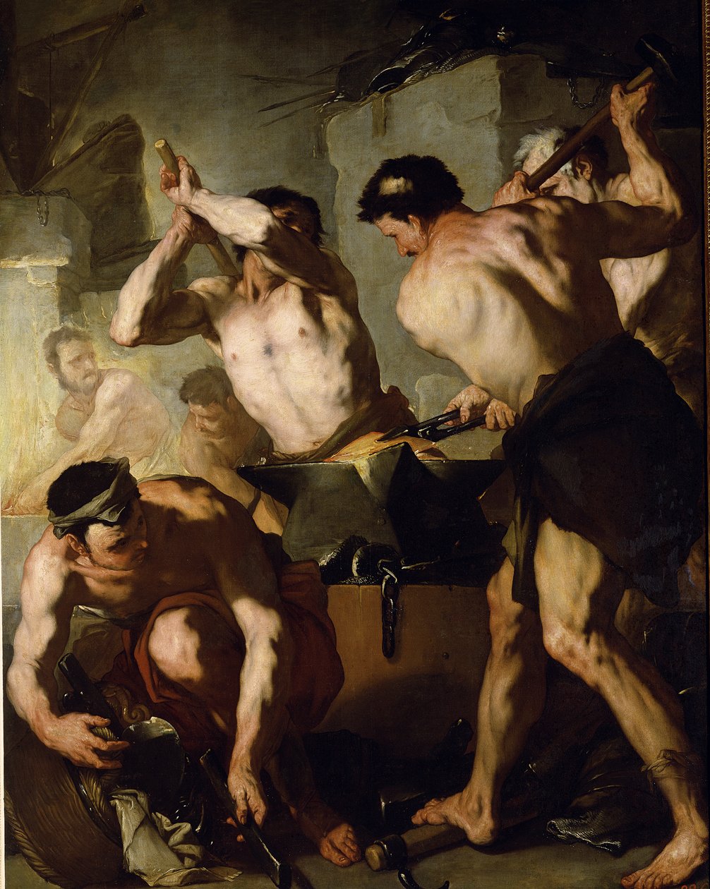 La fucina di Vulcano, c.1660 da Luca Giordano