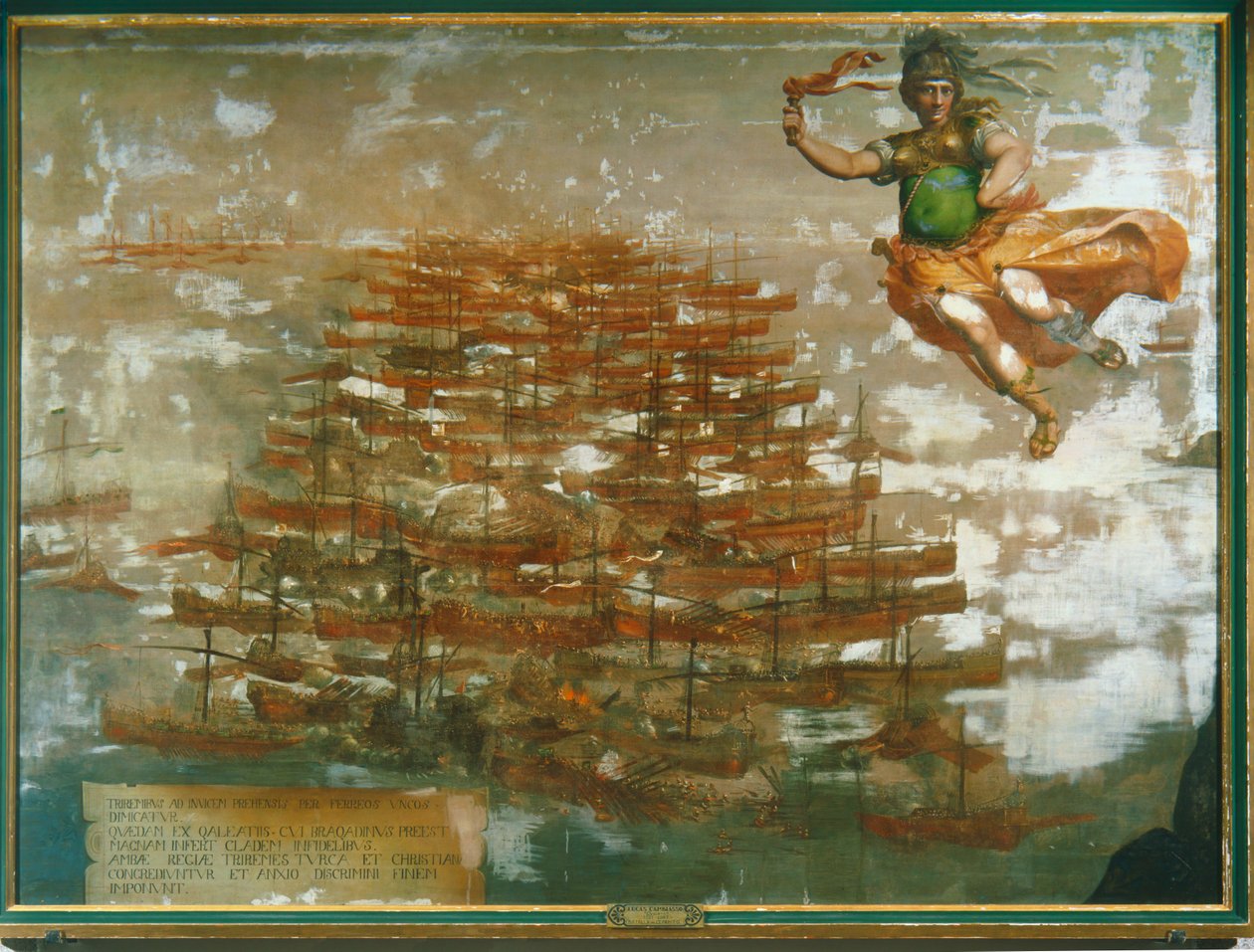La battaglia navale di Lepanto del 1571, in cui la flotta imperiale guidata da Don Giovanni d