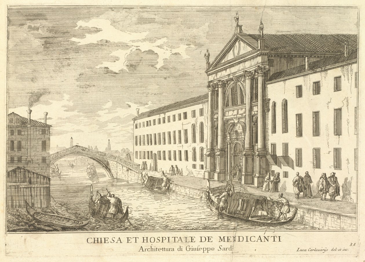 Chiesa e ospedale dei mendicanti (tavola 35) da Luca Carlevariis