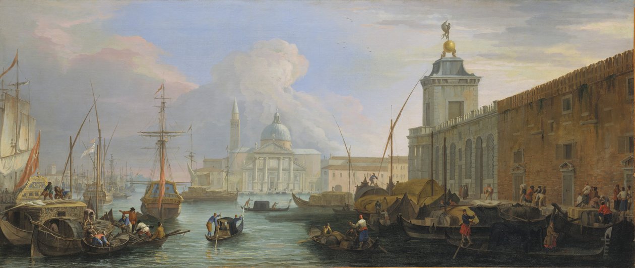 Il Bacino, Venezia, con la Dogana e una Vista Lontana dell