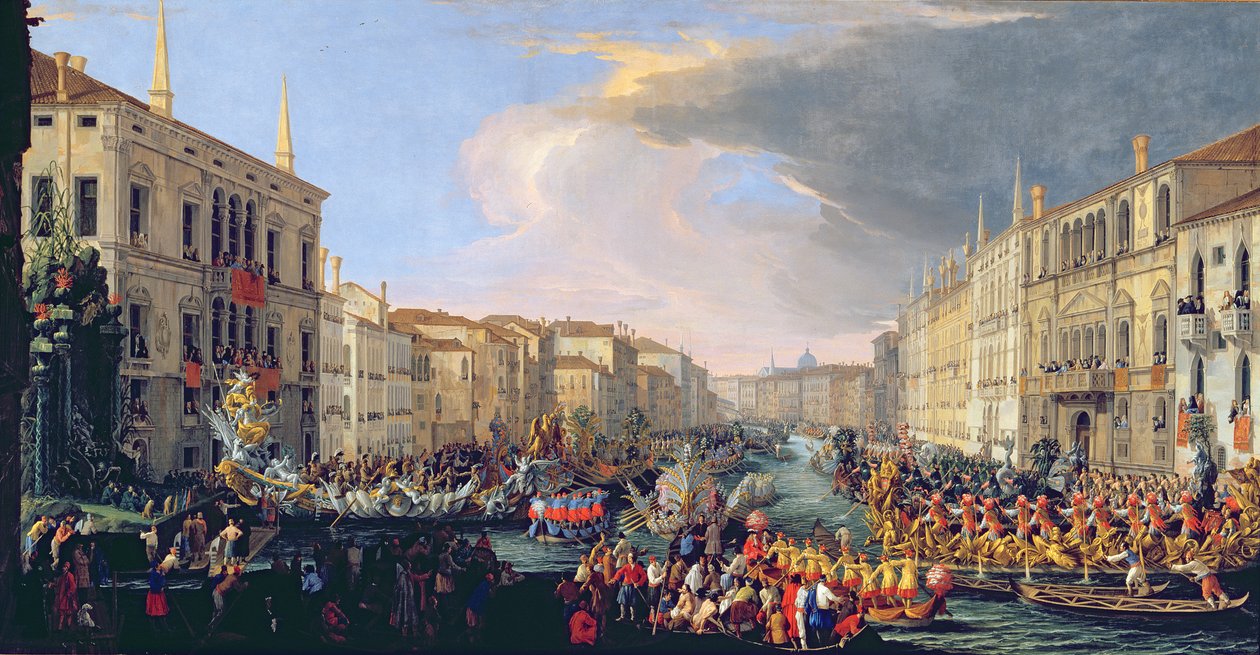 Regata in Onore di Federico VI di Danimarca (1671-1730) 1709 da Luca Carlevaris