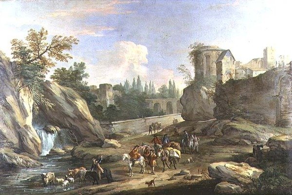 Viaggiatori nella Campagna da Luca Carlevaris