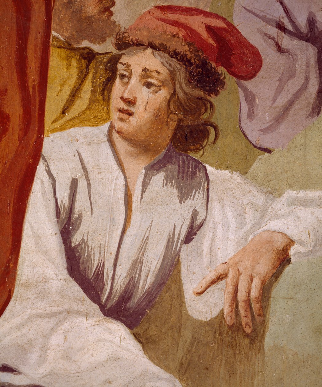 Licaone, figlio di Antenore, che consacra il pugnale di Apollo a Delfi, Episodio del Mito di Antenore da Luca Ferrari