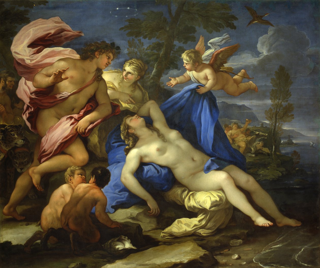 Arianna abbandonata da Teseo a Naxos, ca 1675-1680 da Luca Giordano