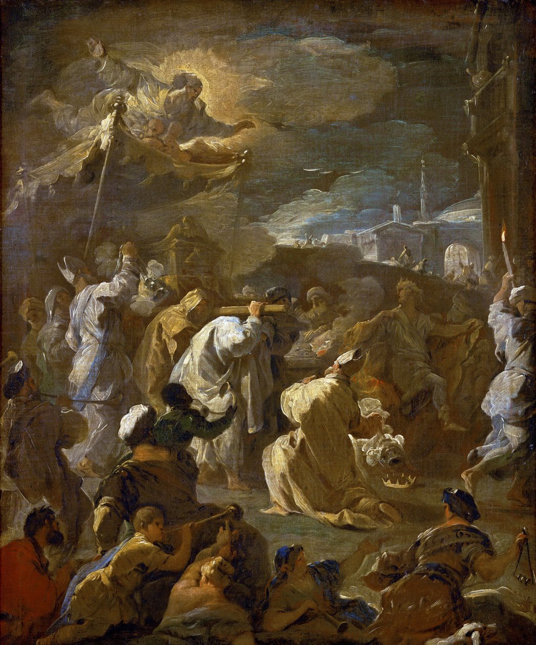 Il re Davide porta l