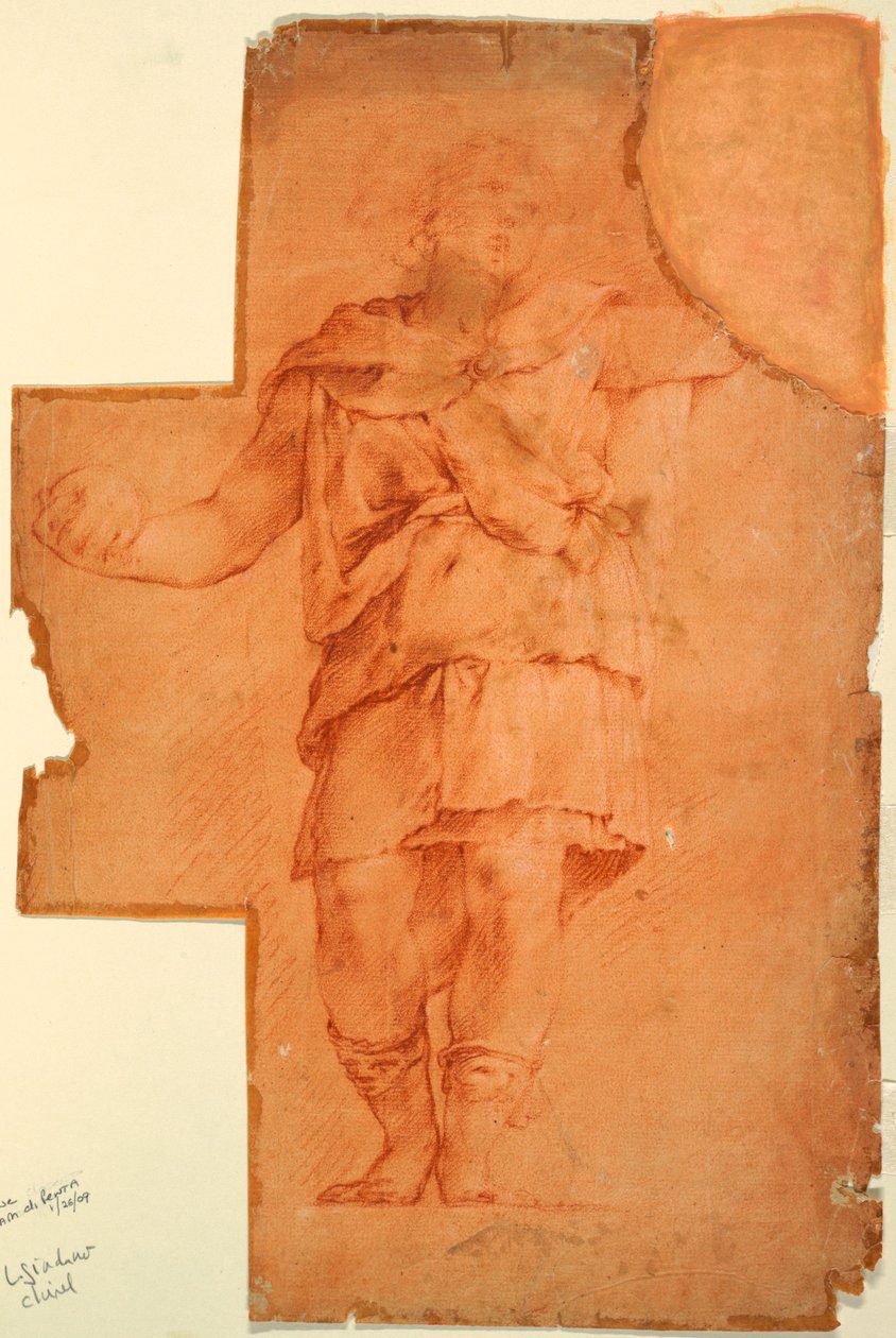 Disegno, Studio di figura in piedi, 1670-1700 ca. da Luca Giordano