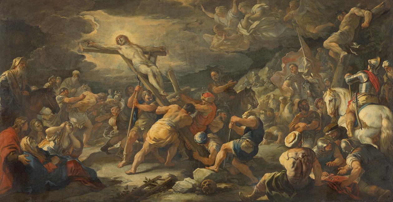Innalzamento della croce da Luca Giordano