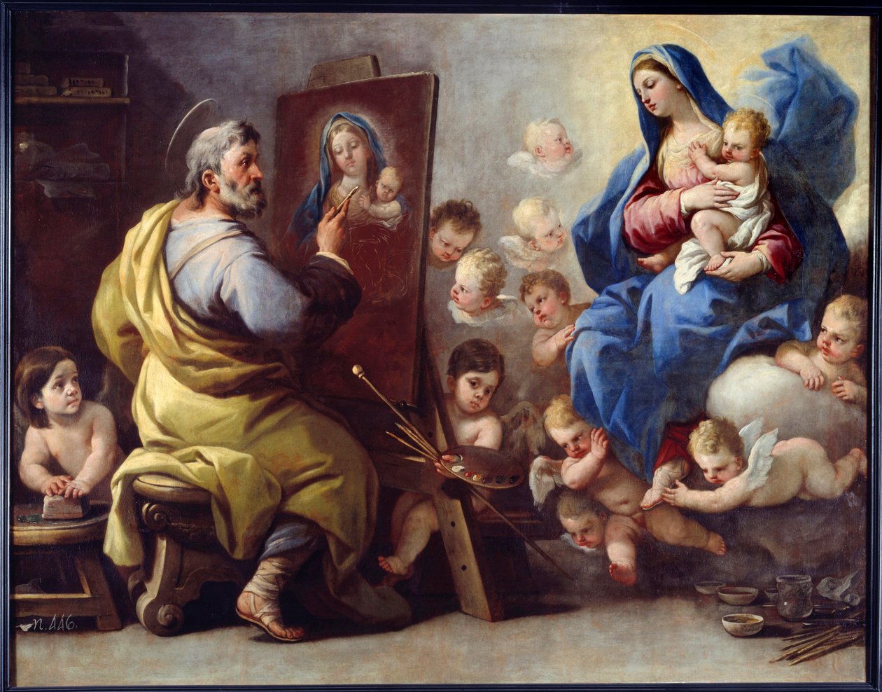 San Luca che dipinge la Vergine da Luca Giordano