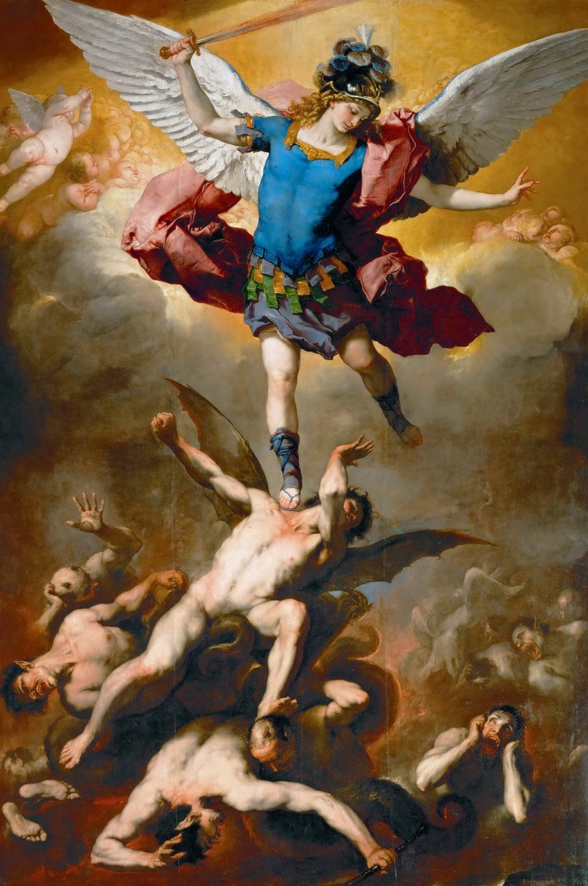 La caduta degli angeli ribelli da Luca Giordano