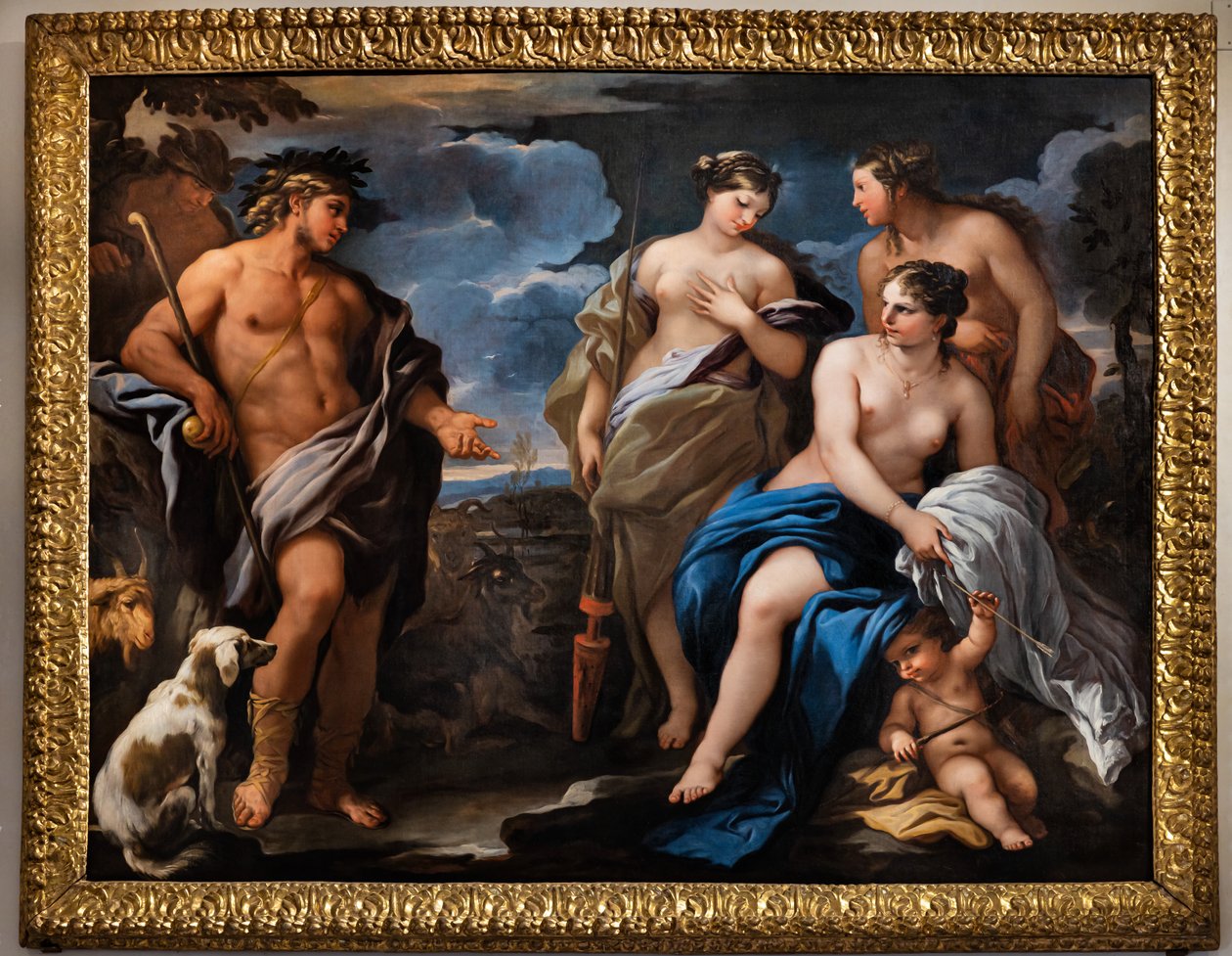 Il giudizio di Paride, seconda metà del XVII secolo da Luca Giordano