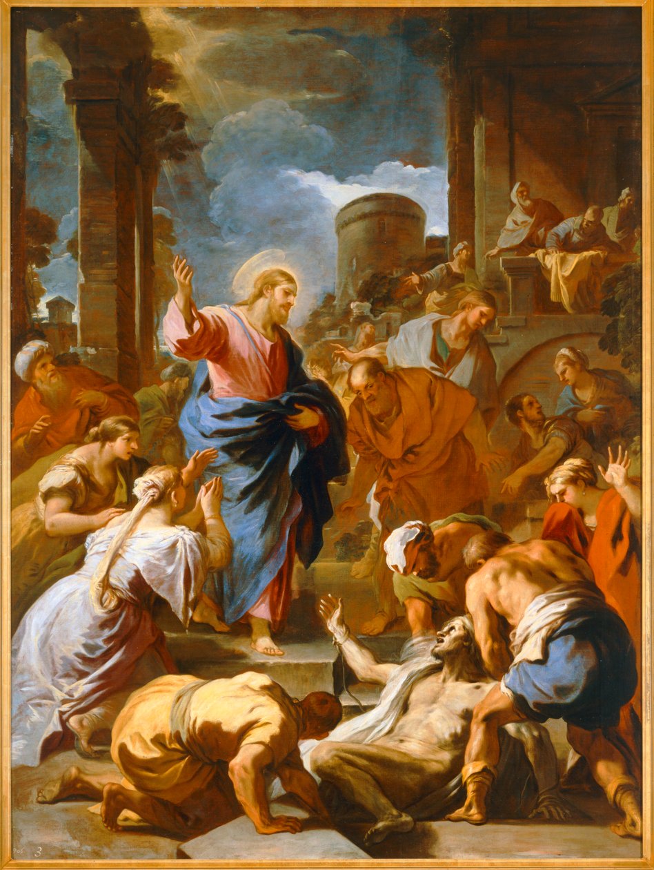La resurrezione di Lazzaro. 10033816 ... da Luca Giordano