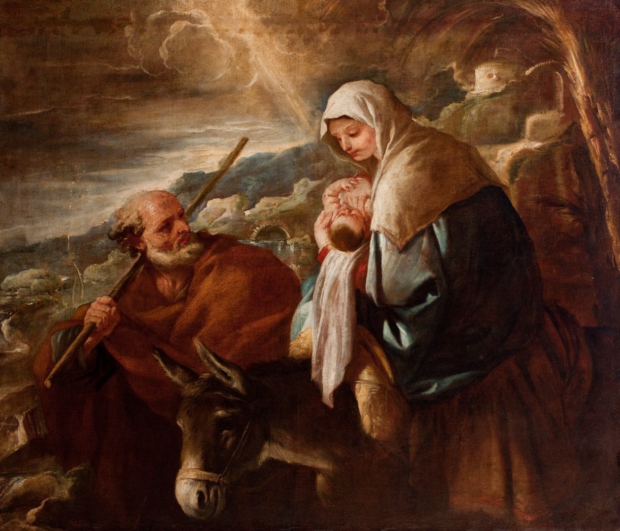 Fuga in Egitto da Luca Giordano