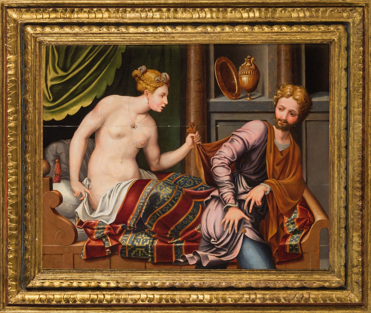Giuseppe e la moglie di Potifar da Luca Penni
