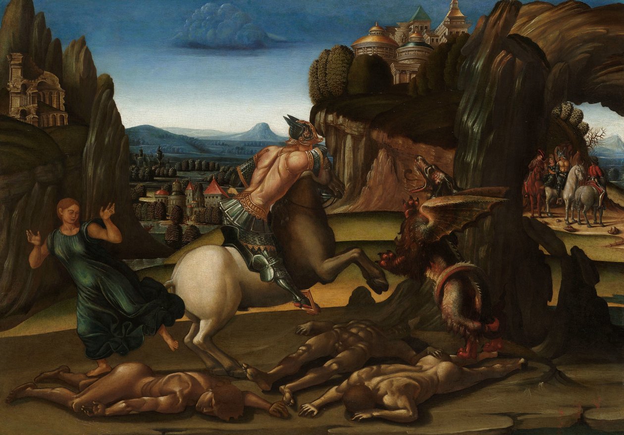 San Giorgio e il Drago da Luca Signorelli (workshop of)