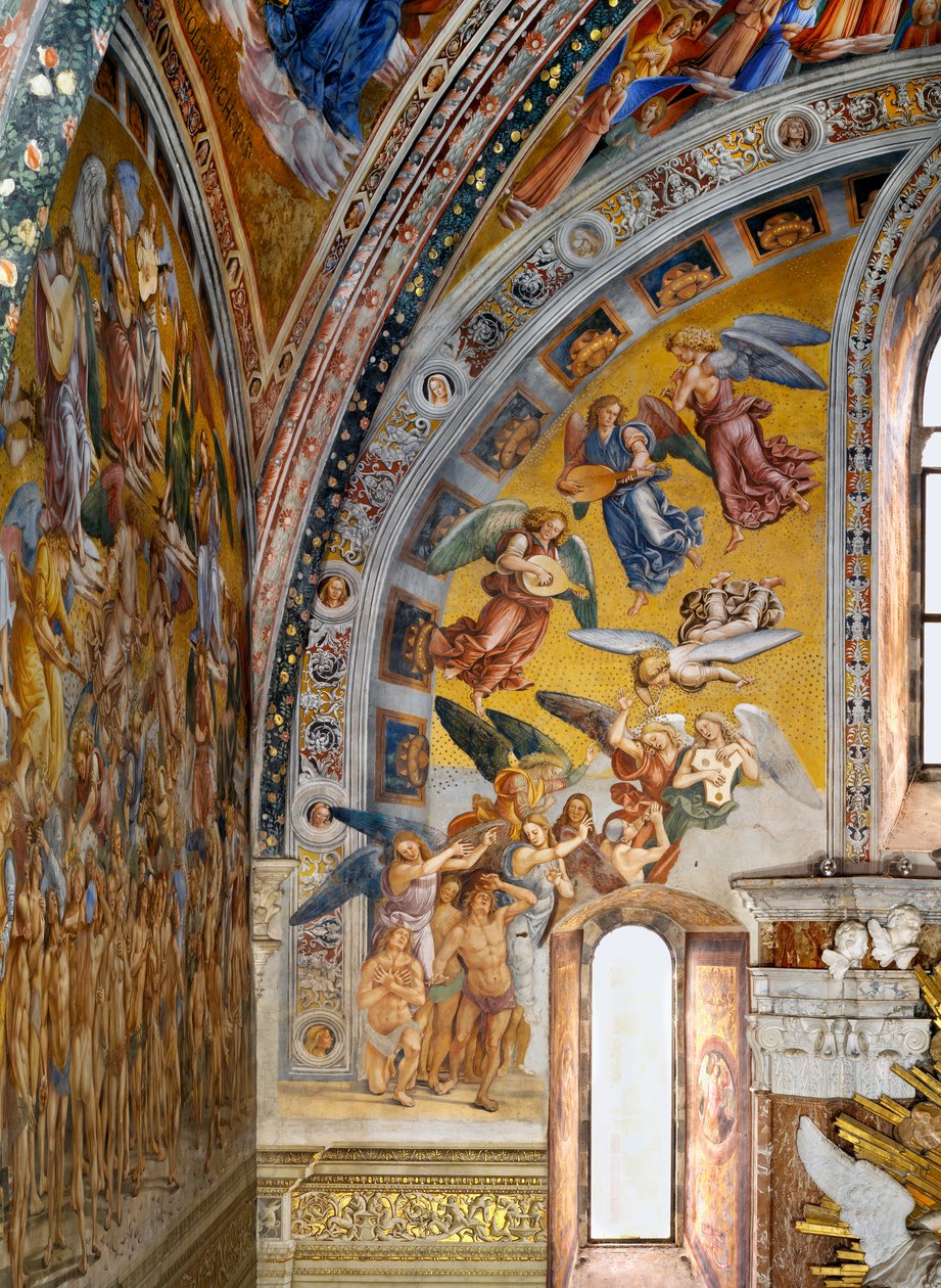Chiamata degli eletti, dal ciclo di affreschi del Giudizio Universale da Luca Signorelli