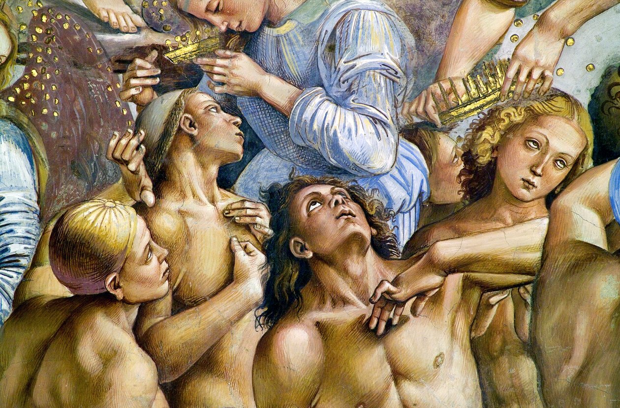 Eletti, dal ciclo di affreschi del Giudizio Universale da Luca Signorelli