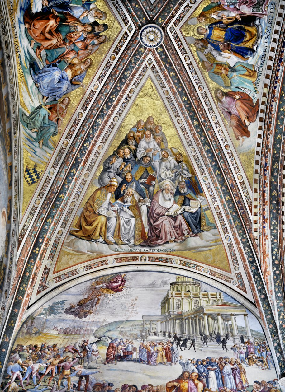 Martiri, patriarchi, dottori della chiesa e vergini da Luca Signorelli