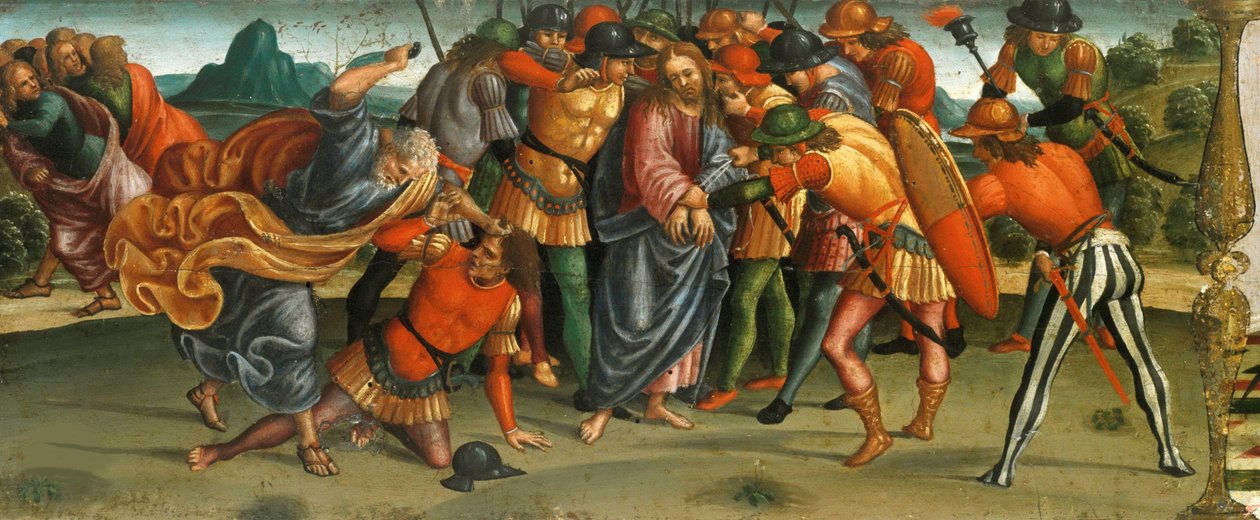 La cattura di Cristo. Compianto sul Cristo morto, pannello della predella, 1502 da Luca Signorelli