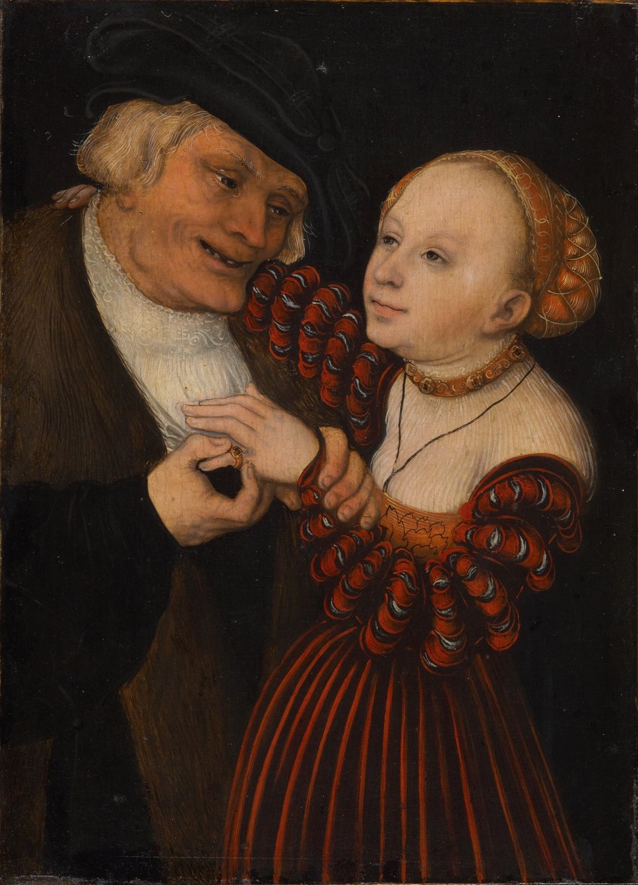 Vecchio e ragazza da Lucas Cranach the Elder