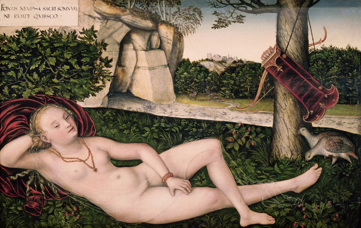 Diana a riposo, o La ninfa della fontana da Lucas Cranach the Elder
