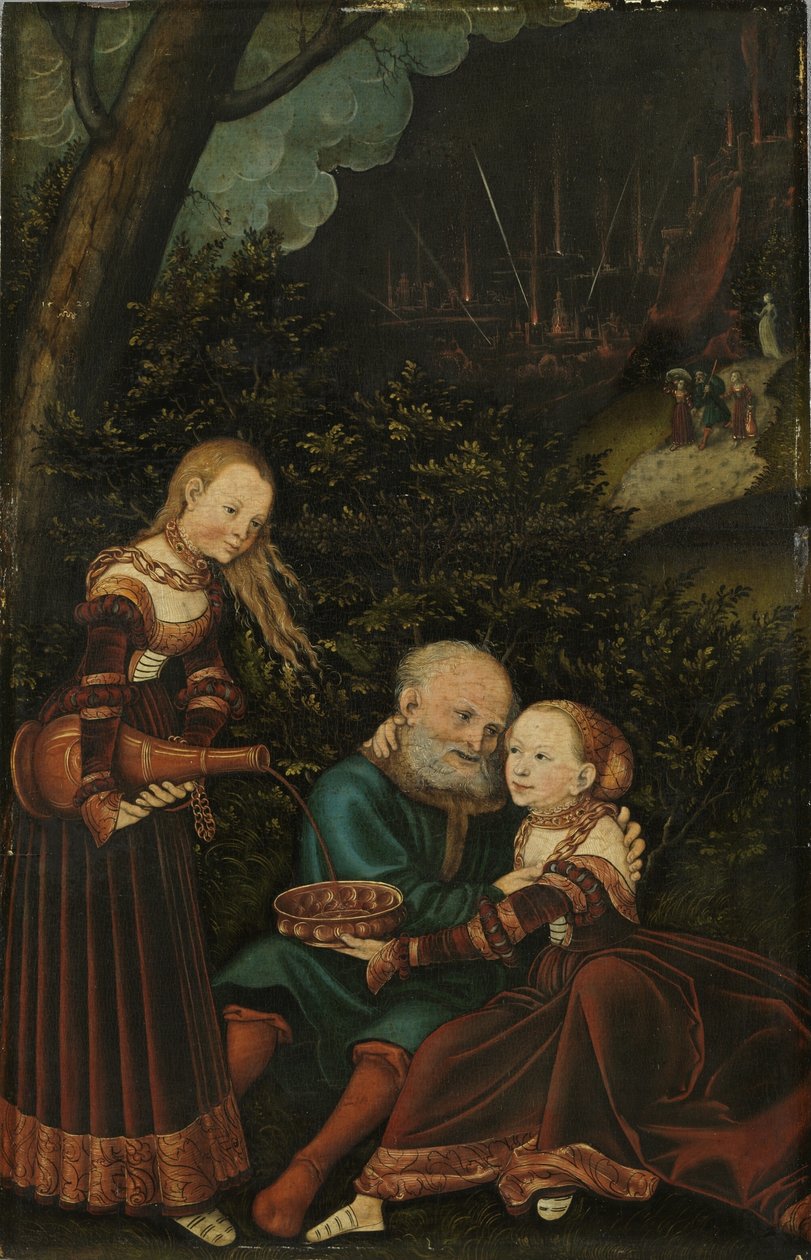 Lot e le sue figlie da Lucas Cranach the Elder
