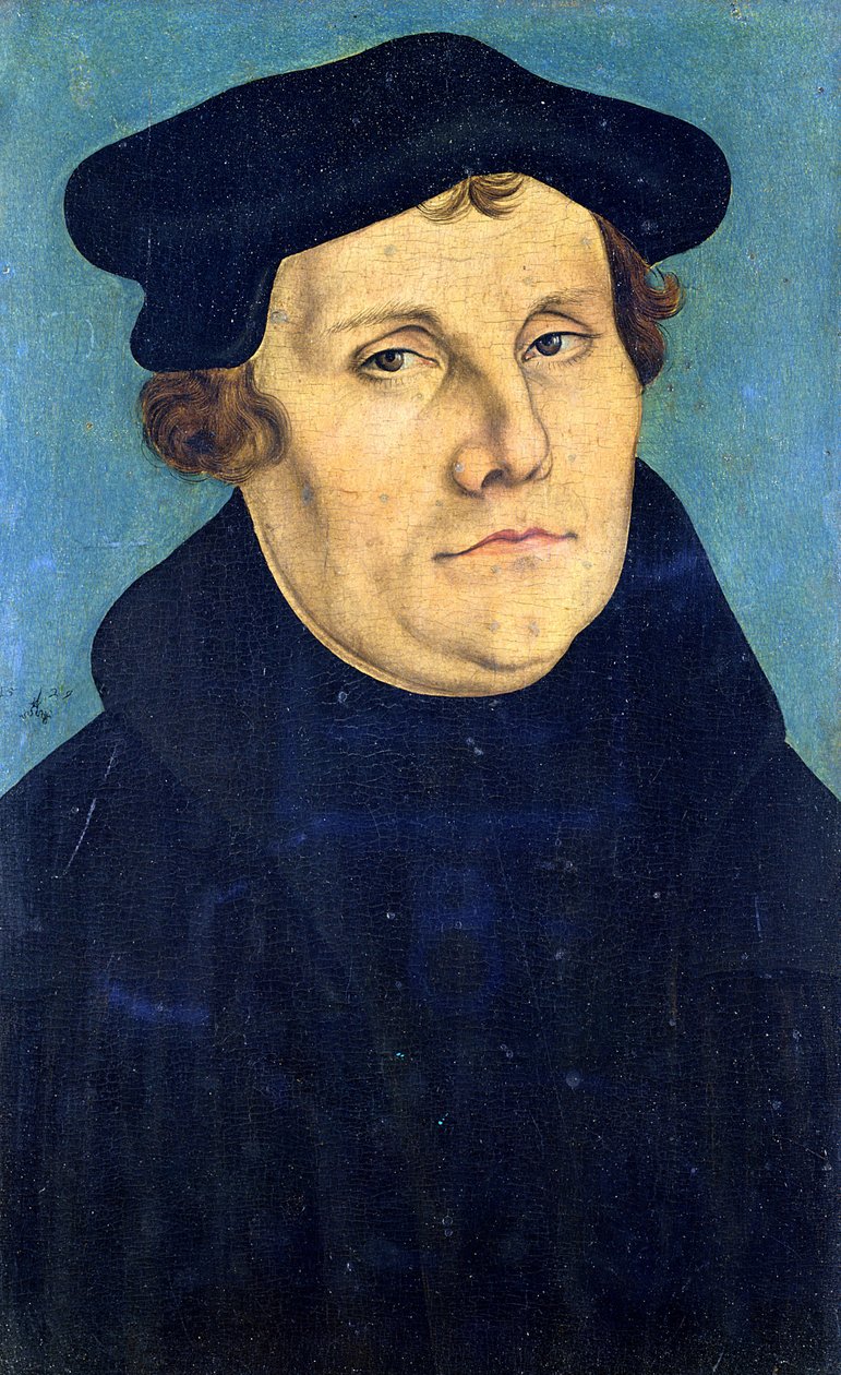 Ritratto di Martin Lutero (1483-1546) 1529 da Lucas Cranach the Elder
