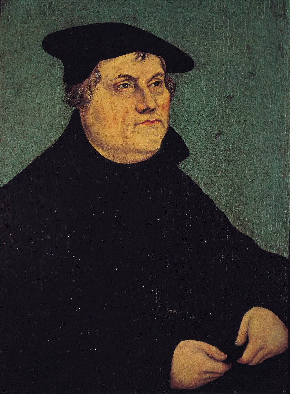 Ritratto di Martin Lutero (1483-1546) 1543 da Lucas Cranach the Elder