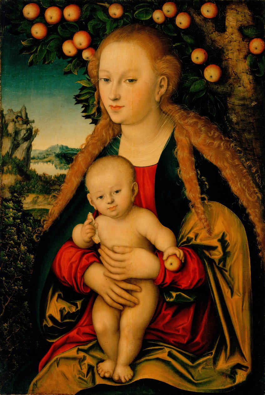 La Vergine e il Bambino sotto un melo da Lucas Cranach the Elder