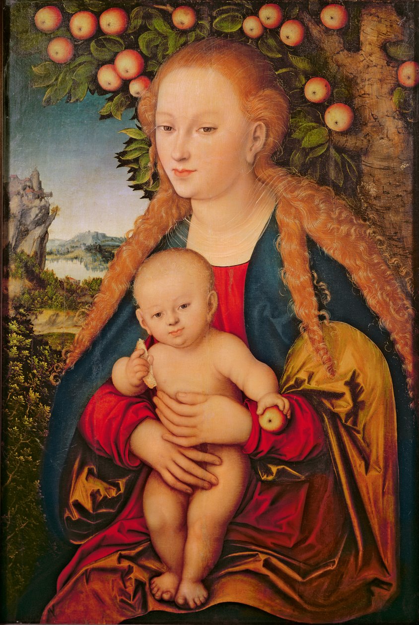 La Vergine e il Bambino sotto un melo da Lucas Cranach the Elder
