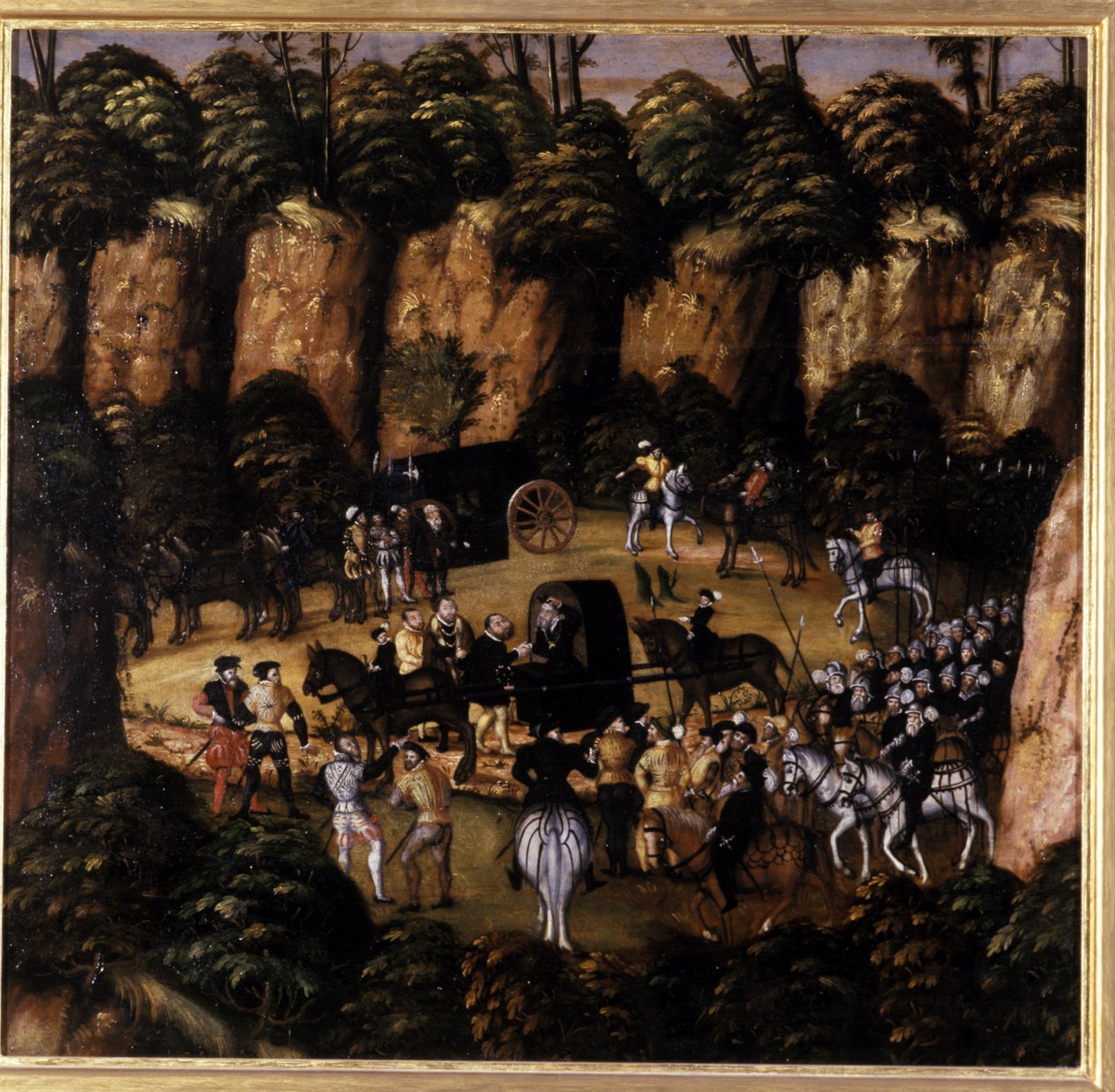 Giovanni Federico il Magnanimo e Re Carlo V, 1552 da Lucas Cranach the Elder