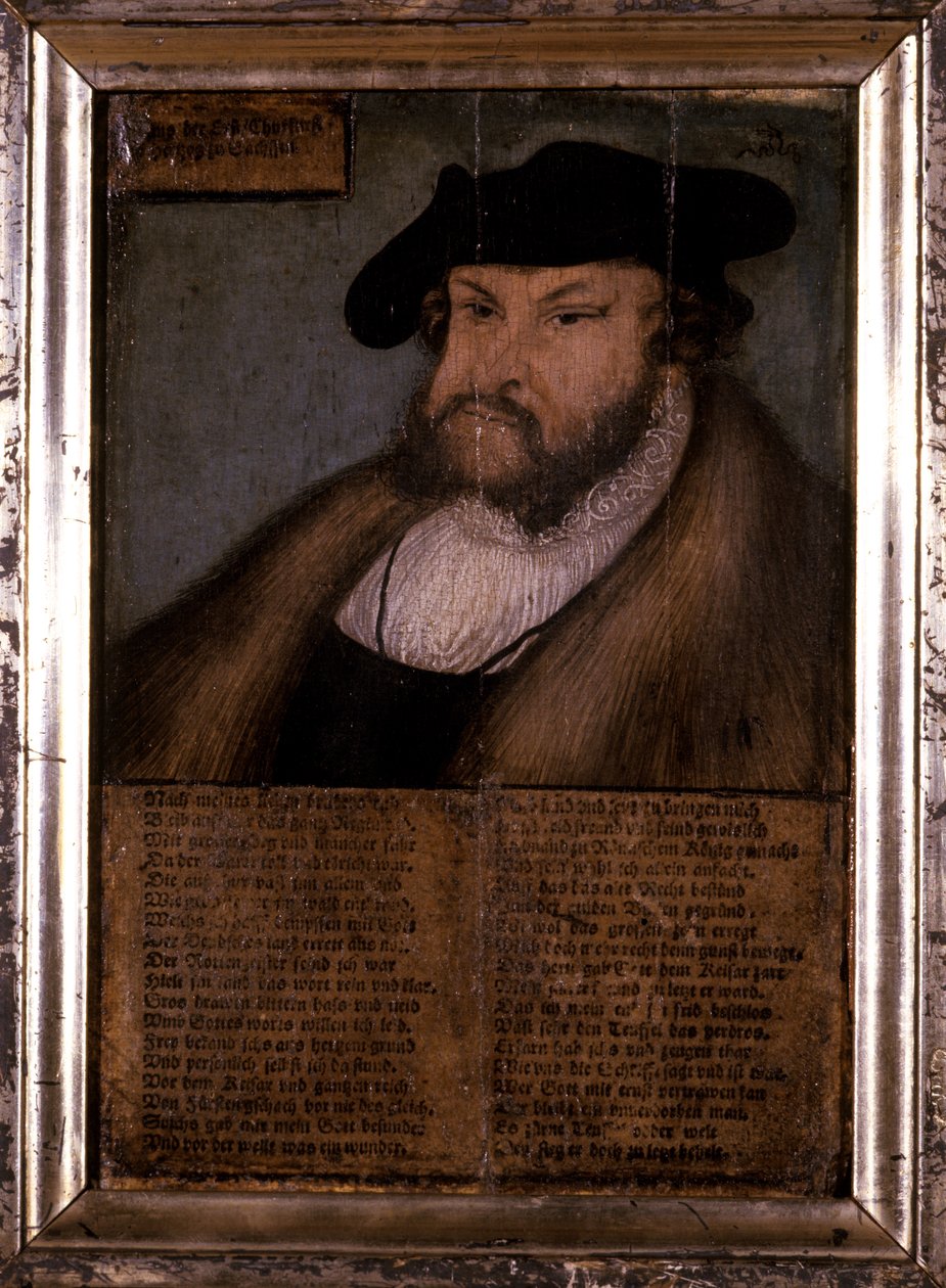 Giovanni il Costante, Elettore di Sassonia da Lucas Cranach the Elder