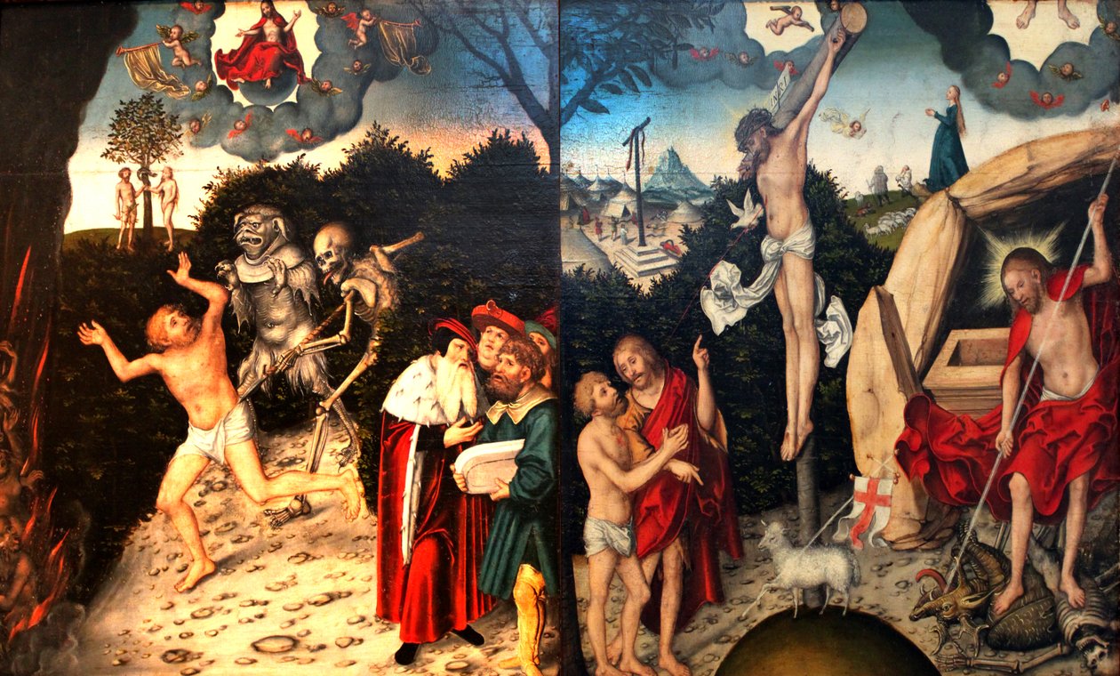 Allegoria della Legge e della Grazia da Lucas Cranach the Elder