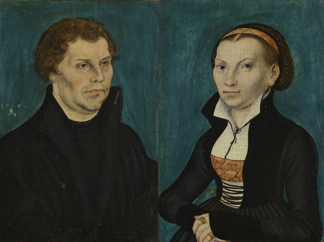 Ritratti di Martin Lutero e Katharina von Bora da Lucas Cranach the Elder