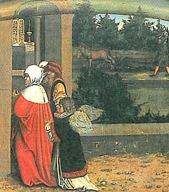 I Dieci Comandamenti terzo Comandamento (dettaglio) da Lucas Cranach the Elder