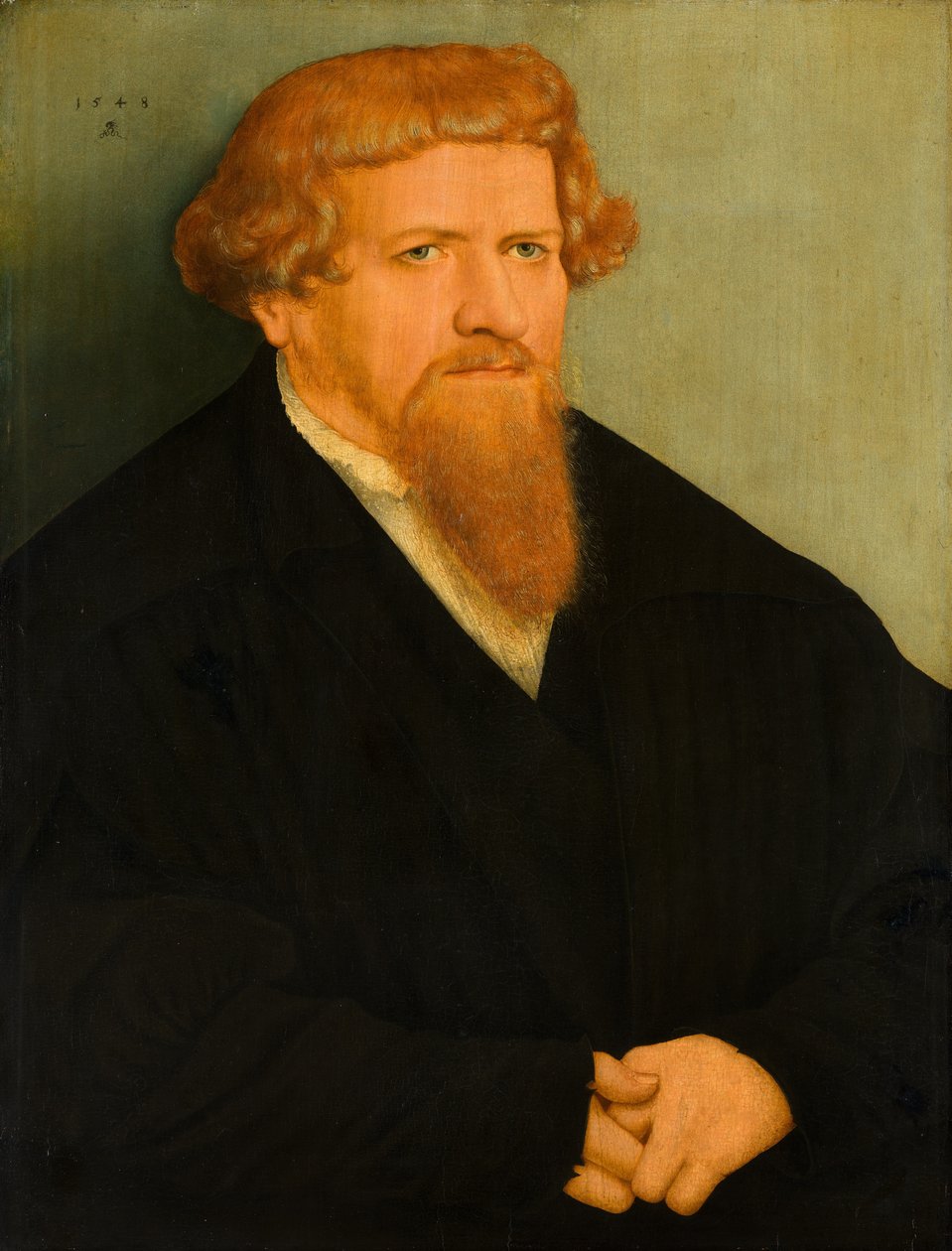 Ritratto di un uomo con la barba rossa da Lucas Cranach the Younger  