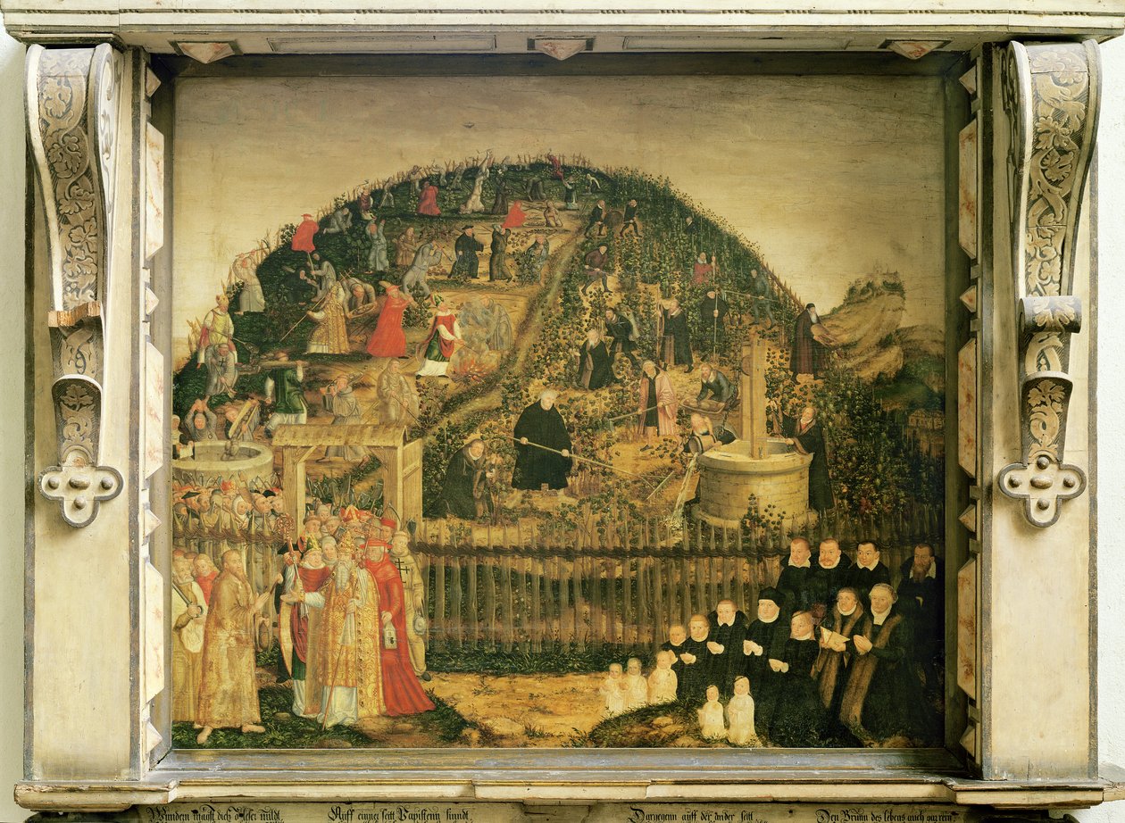 La vigna del Signore, 1569 da Lucas Cranach the Younger