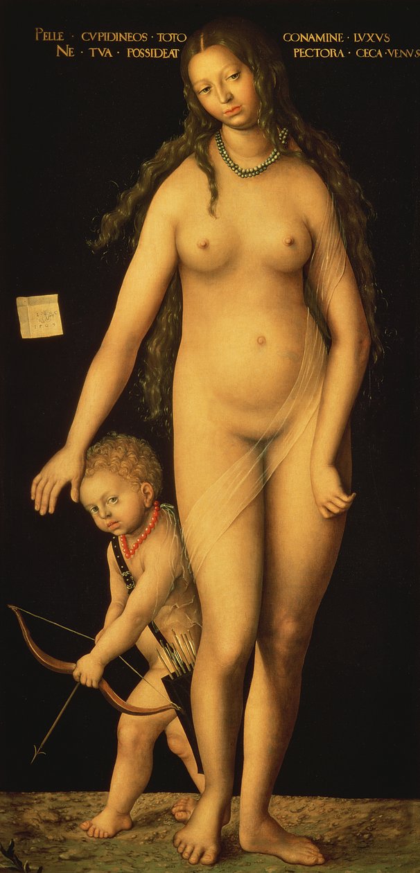 Venere e Cupido, 1509 da Lucas Cranach the Elder