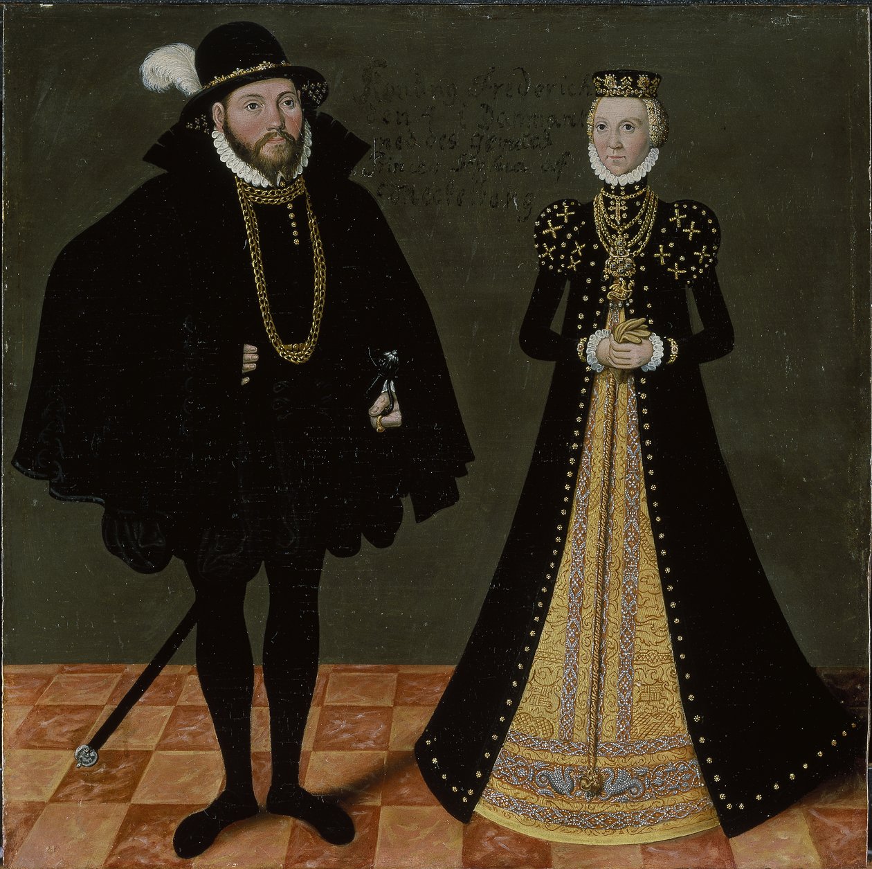 Coppia reale tedesca non identificata da Lucas the Younger Cranach