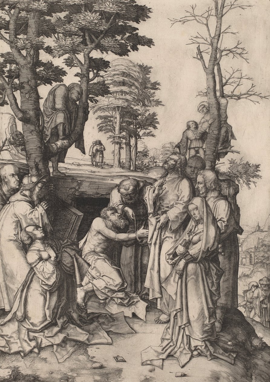 La resurrezione di Lazzaro da Lucas van Leyden